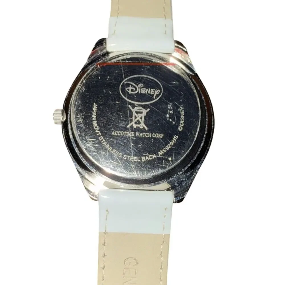 Disney Minnie Mouse Rhinestone Watch White Strap - Picture 5 of 8